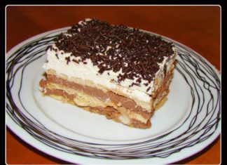 Γλυκό ψυγείου με πτι μπερ και άνθος αραβοσίτου σοκολάτα